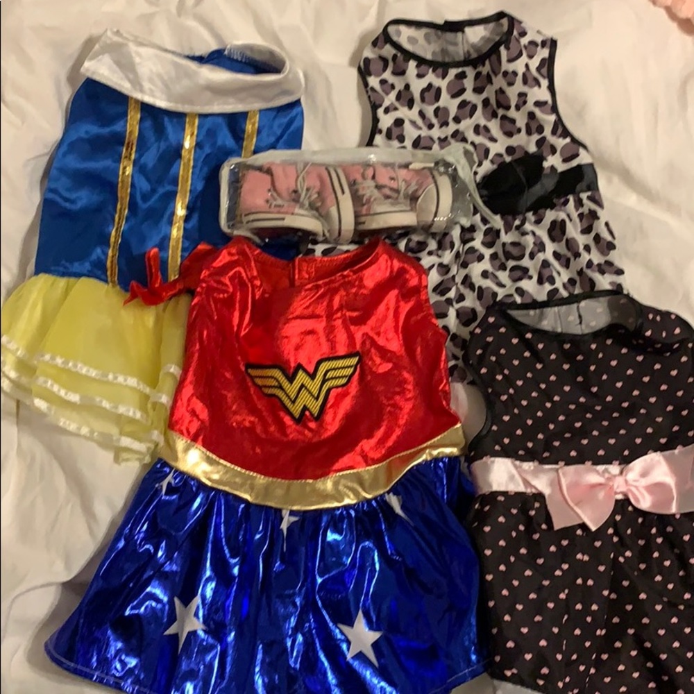 Bundle of dog clothes size Medium